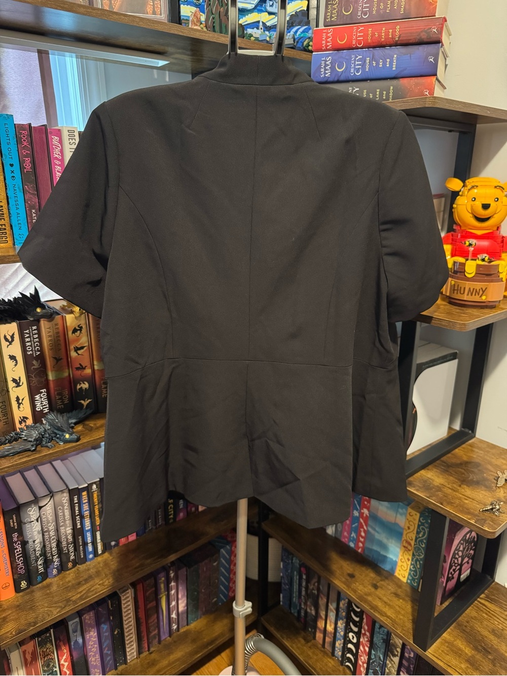 Eloquii Black Twist-Front Short Sleeve Blazer - Picture 4 of 8